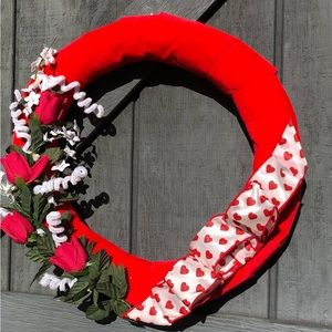 Handcrafted 16” Styrofoam Valentines Wreath